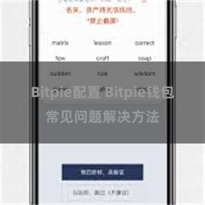 Bitpie配置 Bitpie钱包常见问题解决方法