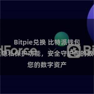 Bitpie兑换 比特派钱包：强大隐私保护功能，安全守护您的数字资产