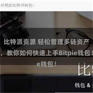 比特派资源 轻松管理多链资产，教你如何快速上手Bitpie钱包！