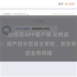 比特派APP客户端 比特派钱包：资产百分百自主掌控，安全有保障