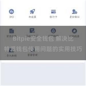 Bitpie安全钱包 解决比特派钱包使用问题的实用技巧