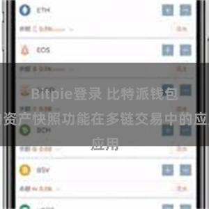 Bitpie登录 比特派钱包的资产快照功能在多链交易中的应用