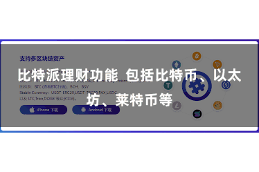   比特派理财功能  包括比特币、以太坊、莱特币等